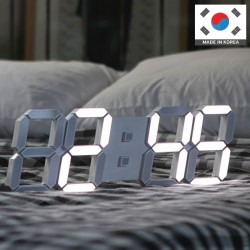 국산 루나리스 LED 벽시계 38cm 듀얼컬러 / 화이트 블랙