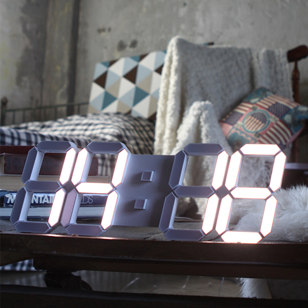 국산 루나리스 LED 벽시계 38cm 듀얼컬러 / 화이트 블랙