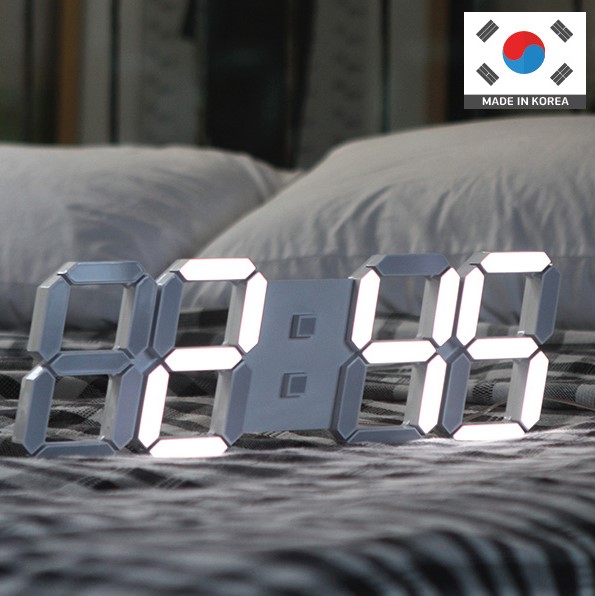 국산 루나리스 LED 벽시계 38cm 듀얼컬러 / 화이트 블랙