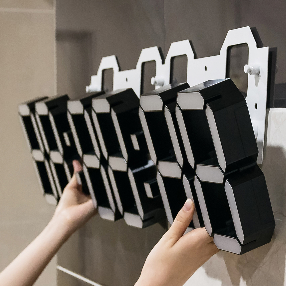 루나리스 GPS수신 대형 디지털 전자 LED 벽시계 90cm HMS