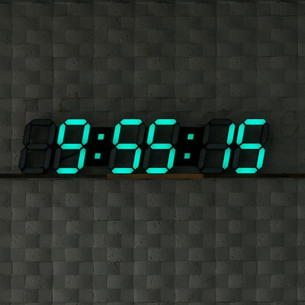 루나리스 GPS수신 대형 디지털 전자 LED 벽시계 90cm HMS