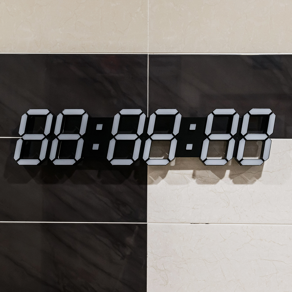 루나리스 GPS수신 대형 디지털 전자 LED 벽시계 90cm HMS