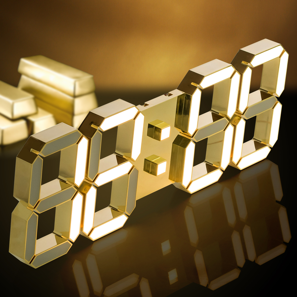 국산 루나리스 LED 벽시계 38cm 듀얼컬러 / 24K 샴페인골드