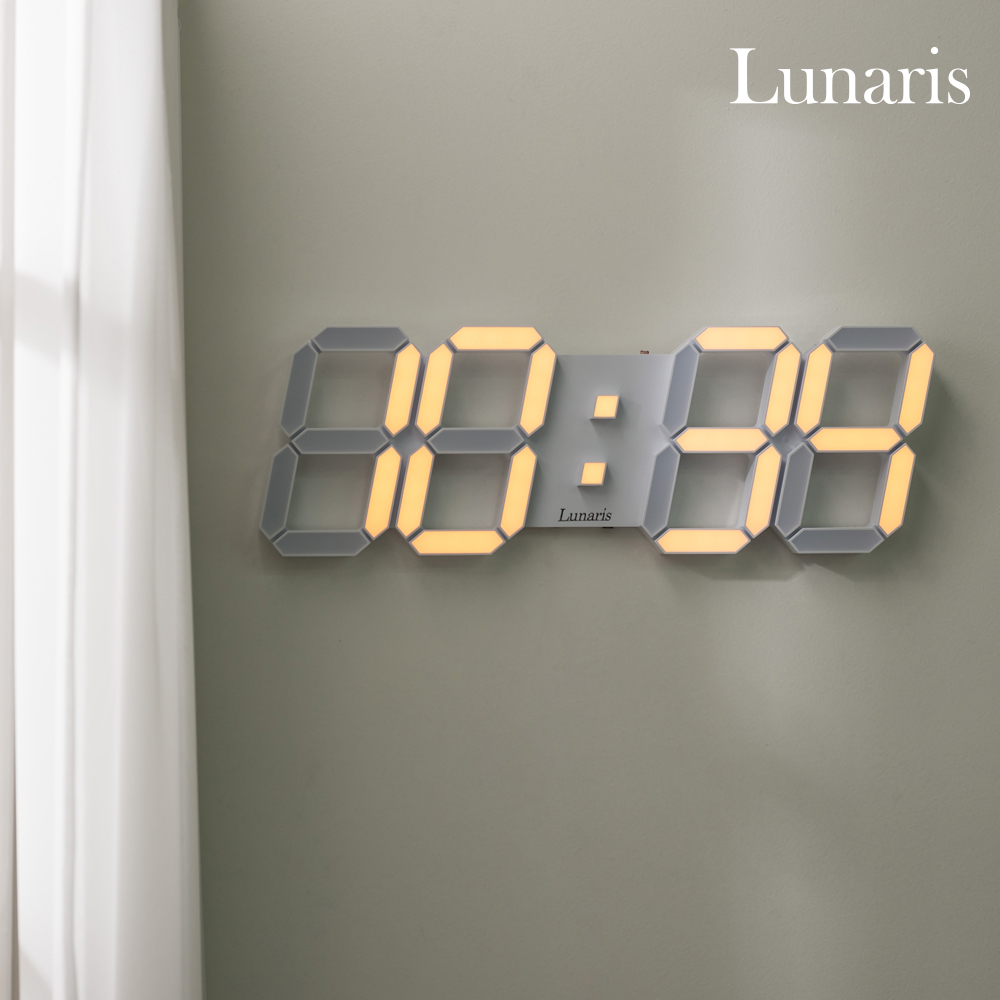 국산 루나리스 LED 벽시계 38cm 레인보우