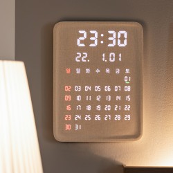 성흠 포시즌 캘린더 인테리어 LED 벽시계 27cm