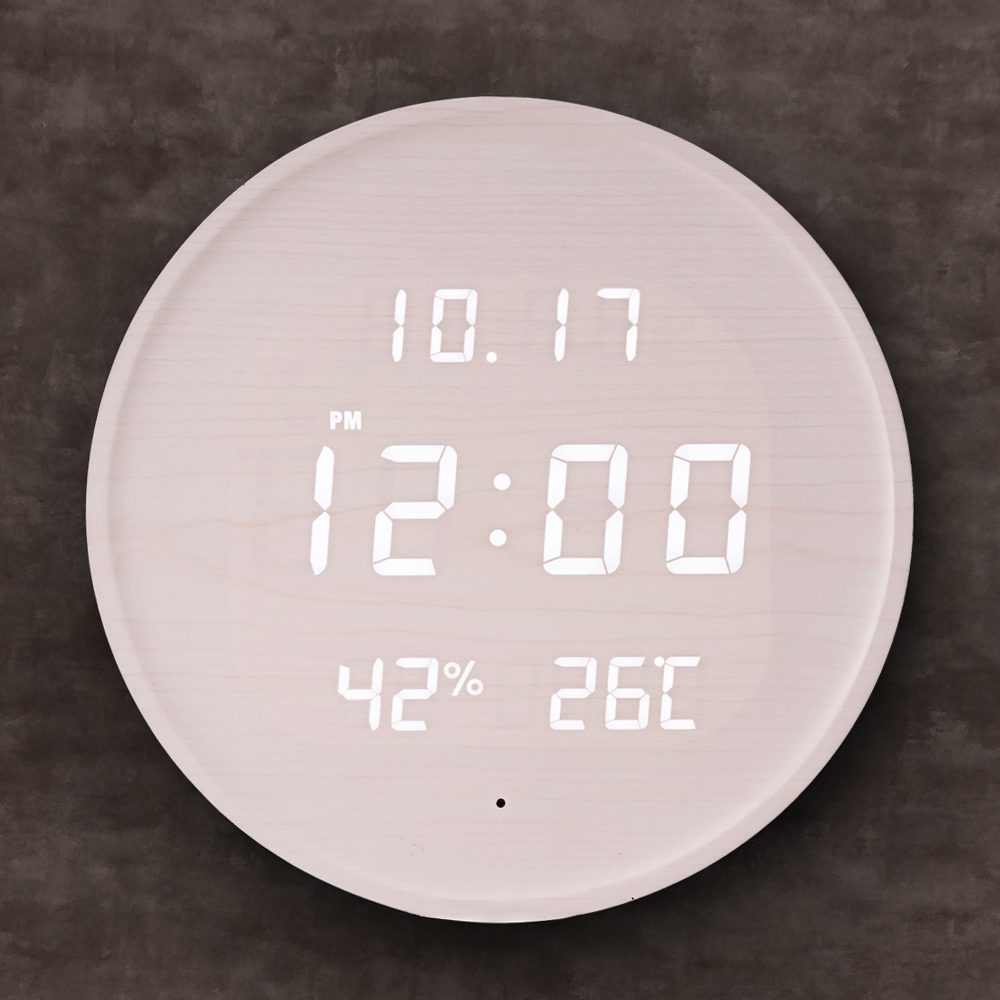 성흠 무선 루나 온습도 와이파이 LED 벽시계