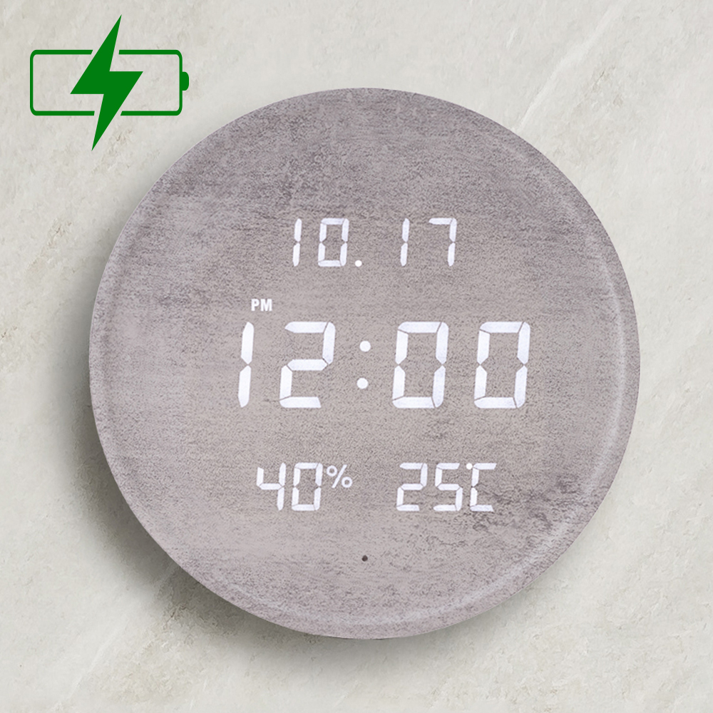 성흠 무선 루나 온습도 와이파이 LED 벽시계